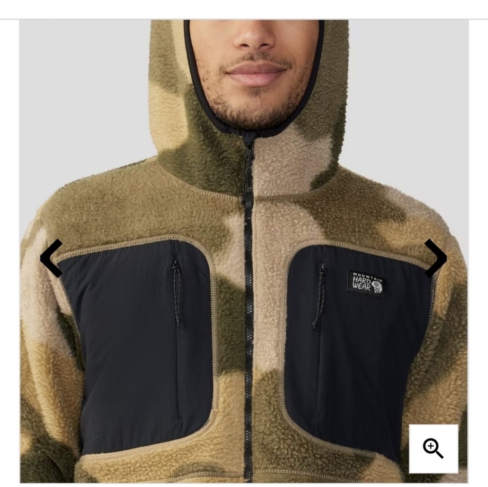 Mountain Hardware Men's HiCamp Fleece Printed Hoody  Size XL New! - Picture 6 of 13